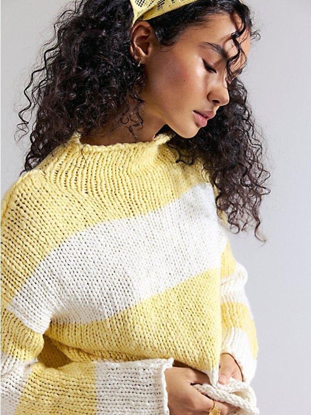 FREE PEOPLE Opal Striped Rollneck, Size S